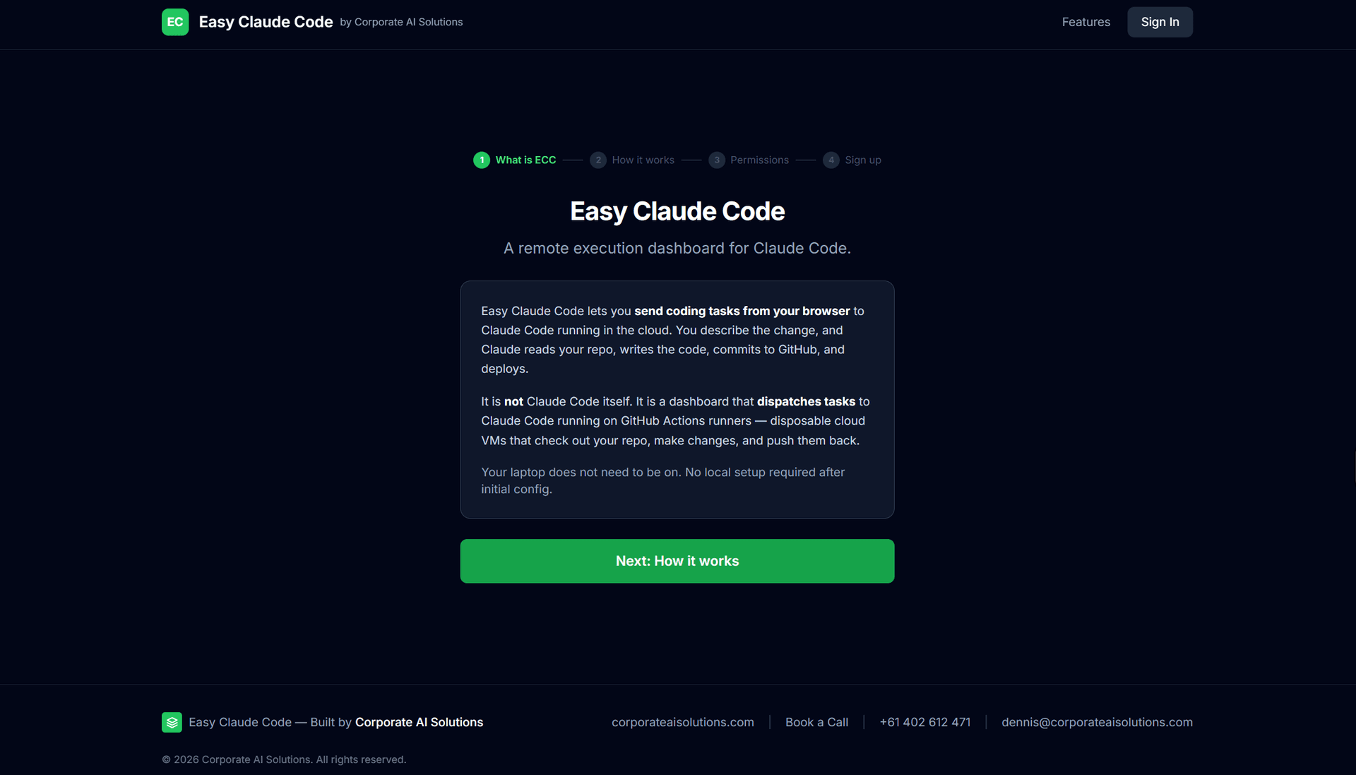 Clean onboarding